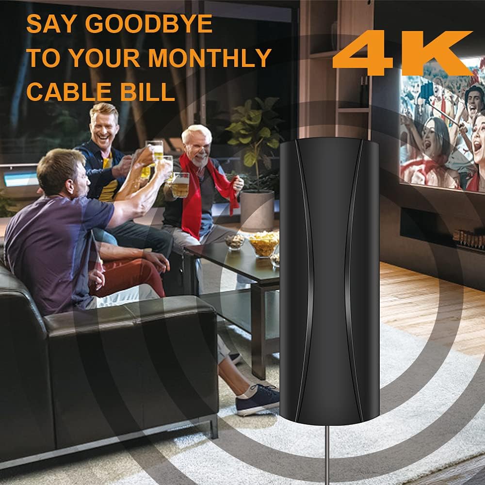 Digital TV Antenna with 36FT Coaxial Cable Amplifier J1458