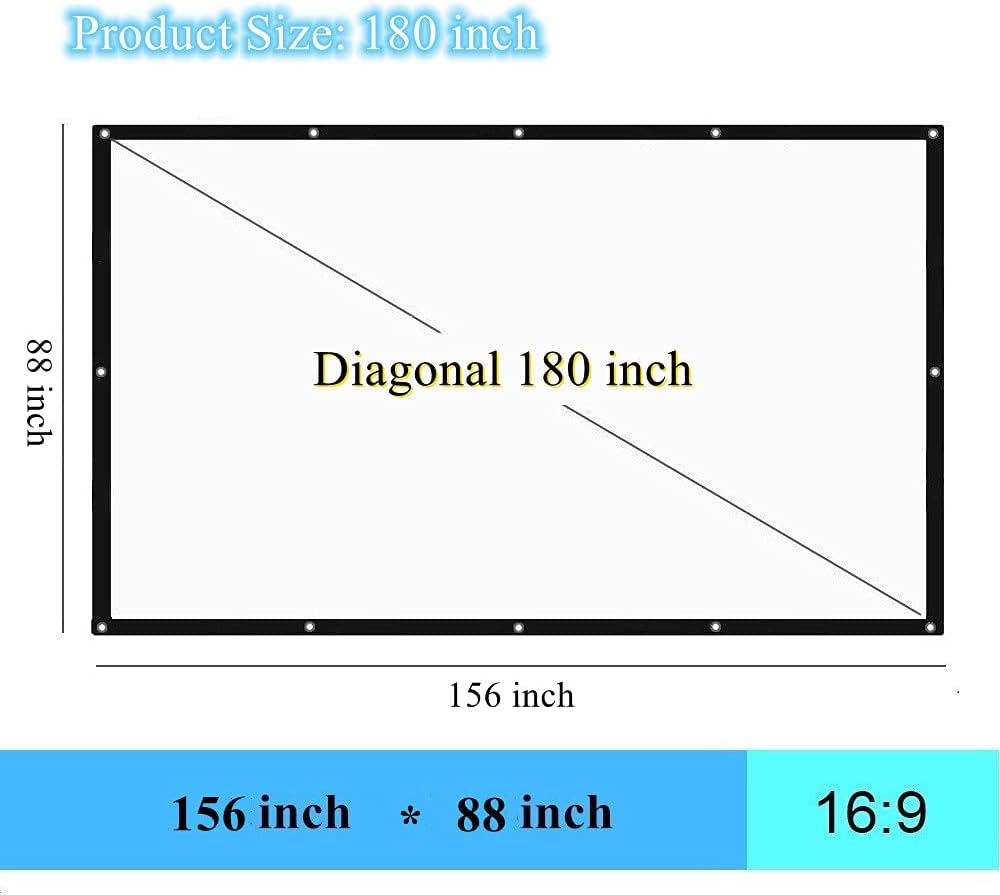 180 Inch 16:9 Portable Folding Projector Screen I282236