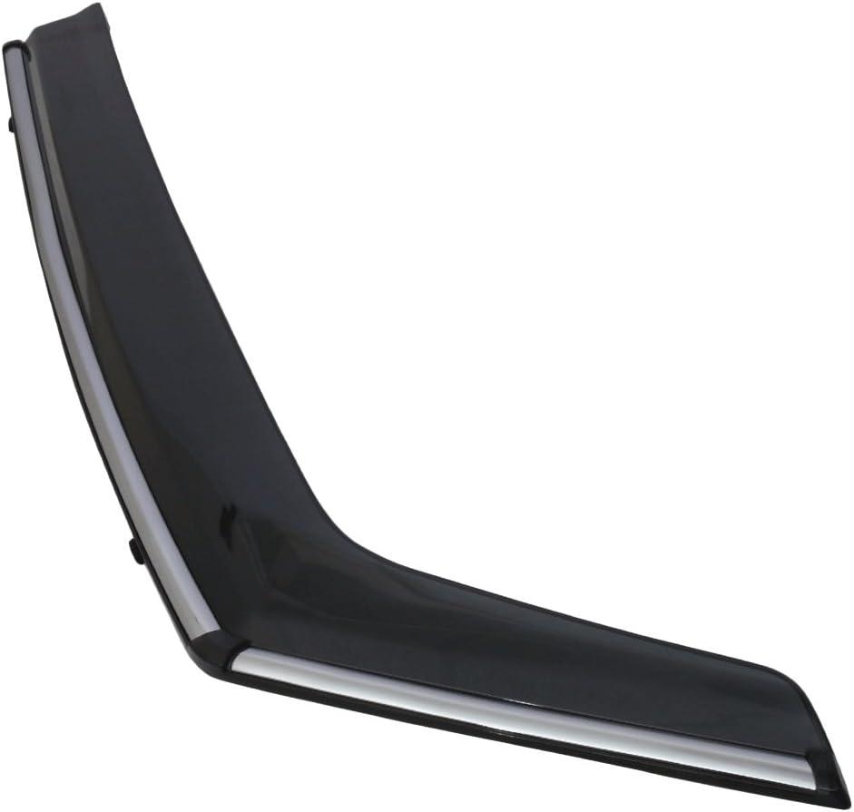 Chrome Trim Polycarbonate Window Visor Rain Guard O250