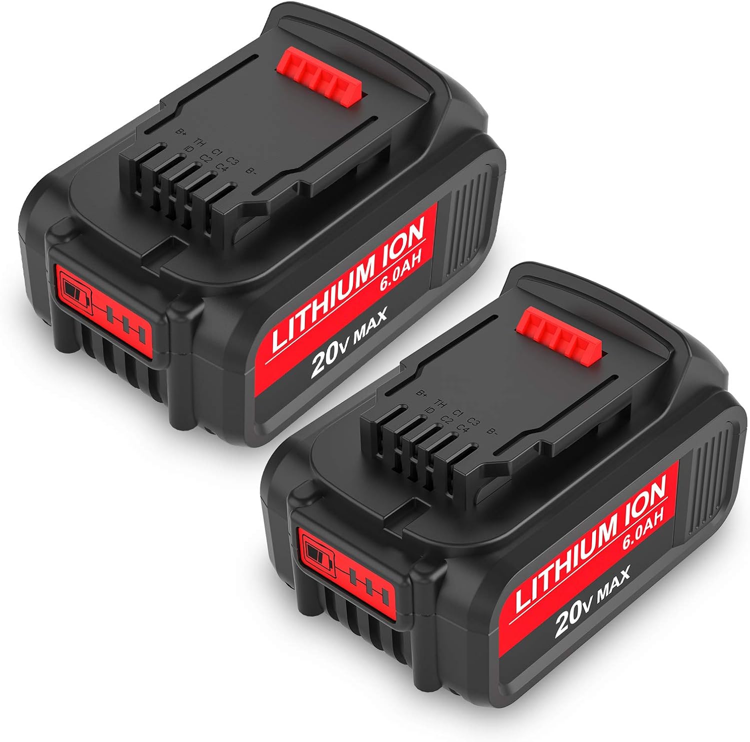 2 Pack 6.0Ah 20V Lithium Replacement Battery E22949