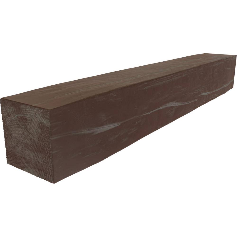 Aged Pecan Faux Wood Fireplace Mantel A248