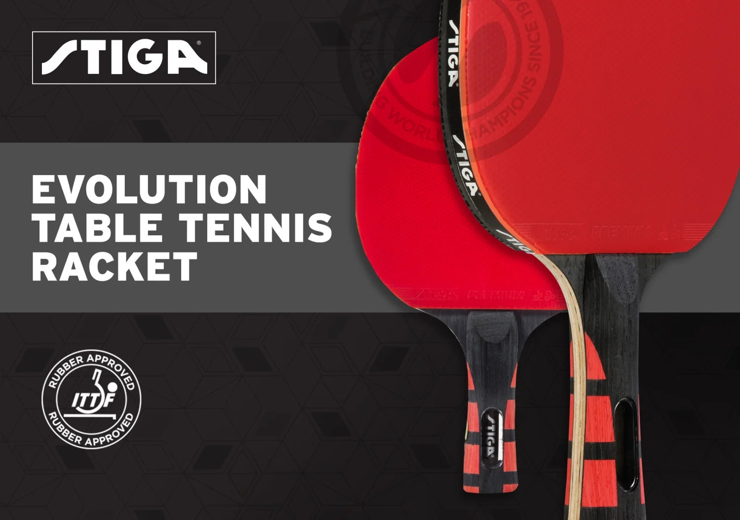 Table Tennis Racket with Approved Rubber O69487