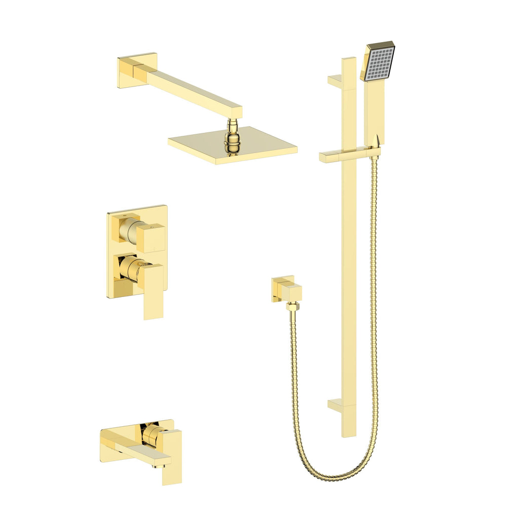 Polished Gold Shower System D8904