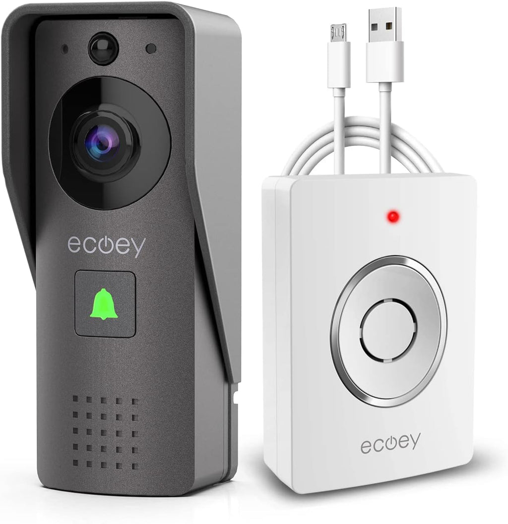 Video Doorbell Camera with Two-Way Audio, 1080P HD, PIR Motion Detection G1382