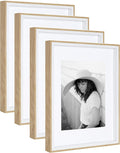 Transitional Frame Set, Set of 4, 11 x 14, White and Natural N32776