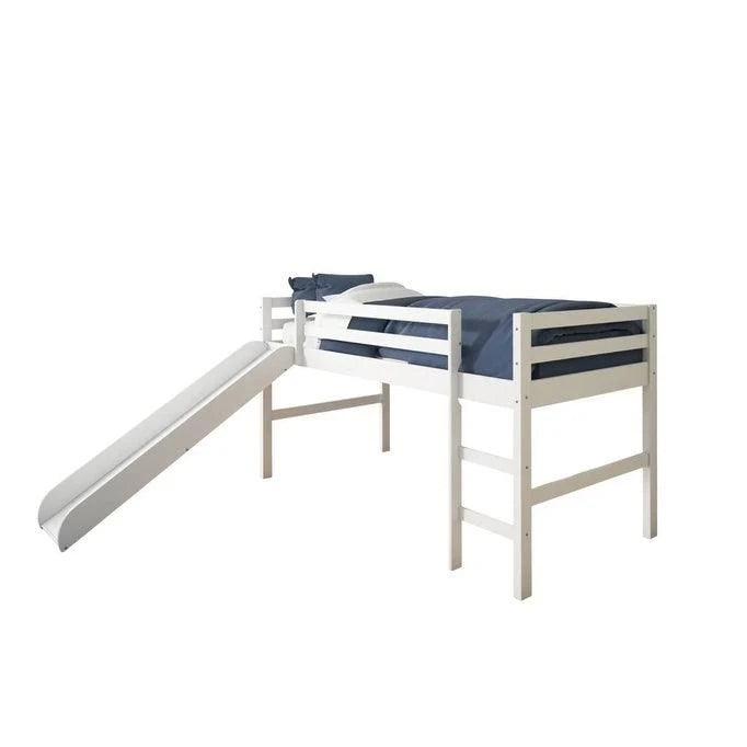Twin Tent Loft Bed, Espresso/Pink B5676