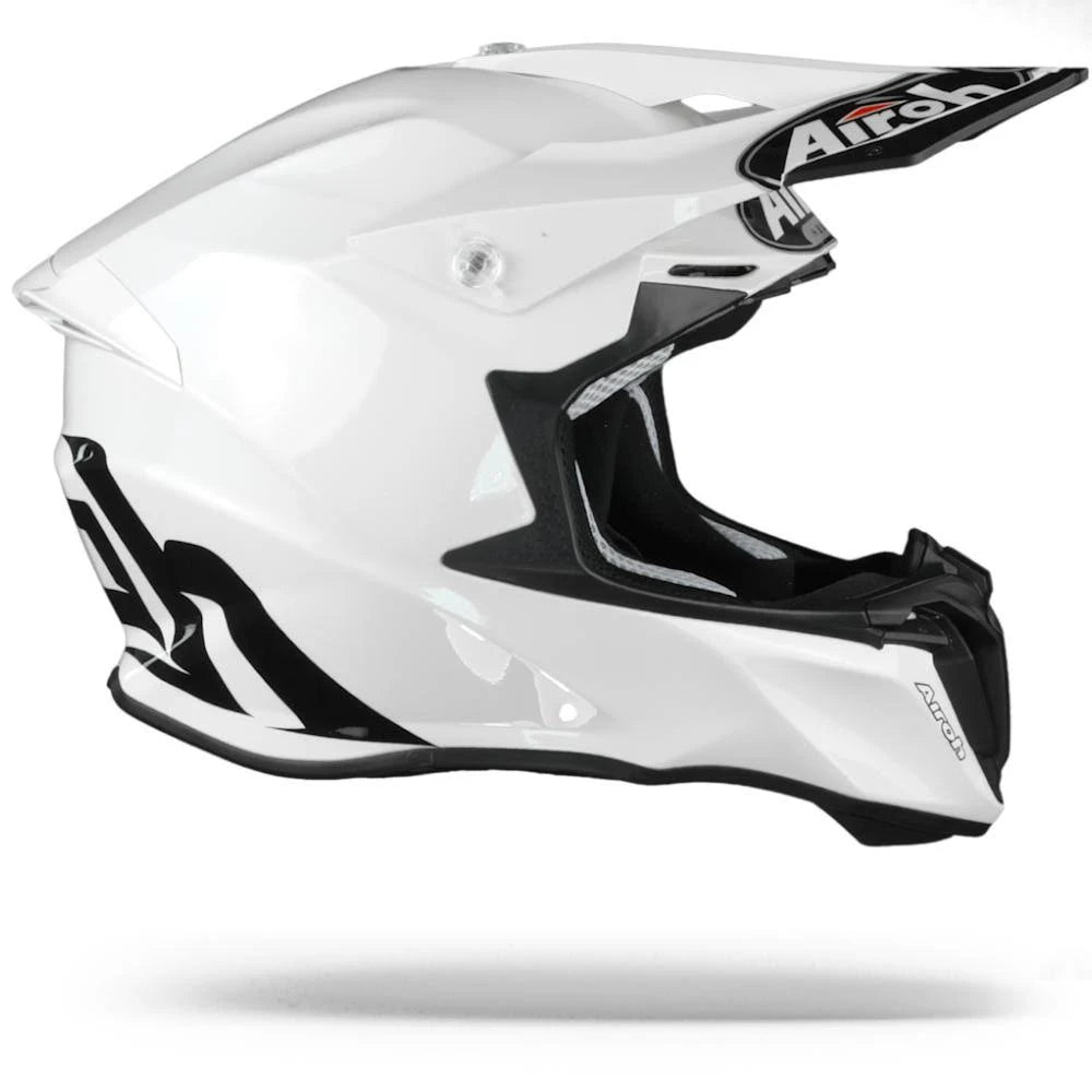 White Gloss Motorcycle Helmet O296