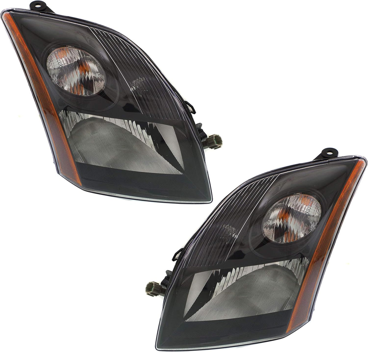 Headlight Set Compatible with 2007-2009 Nissan Sentra Halogen G77634