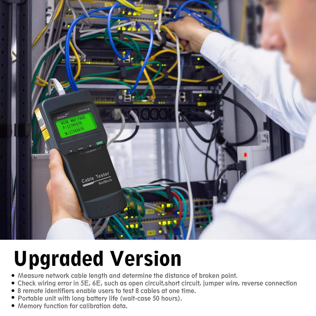 Network Cable Tester with 8 Far-end Passive Test Jacks G598889