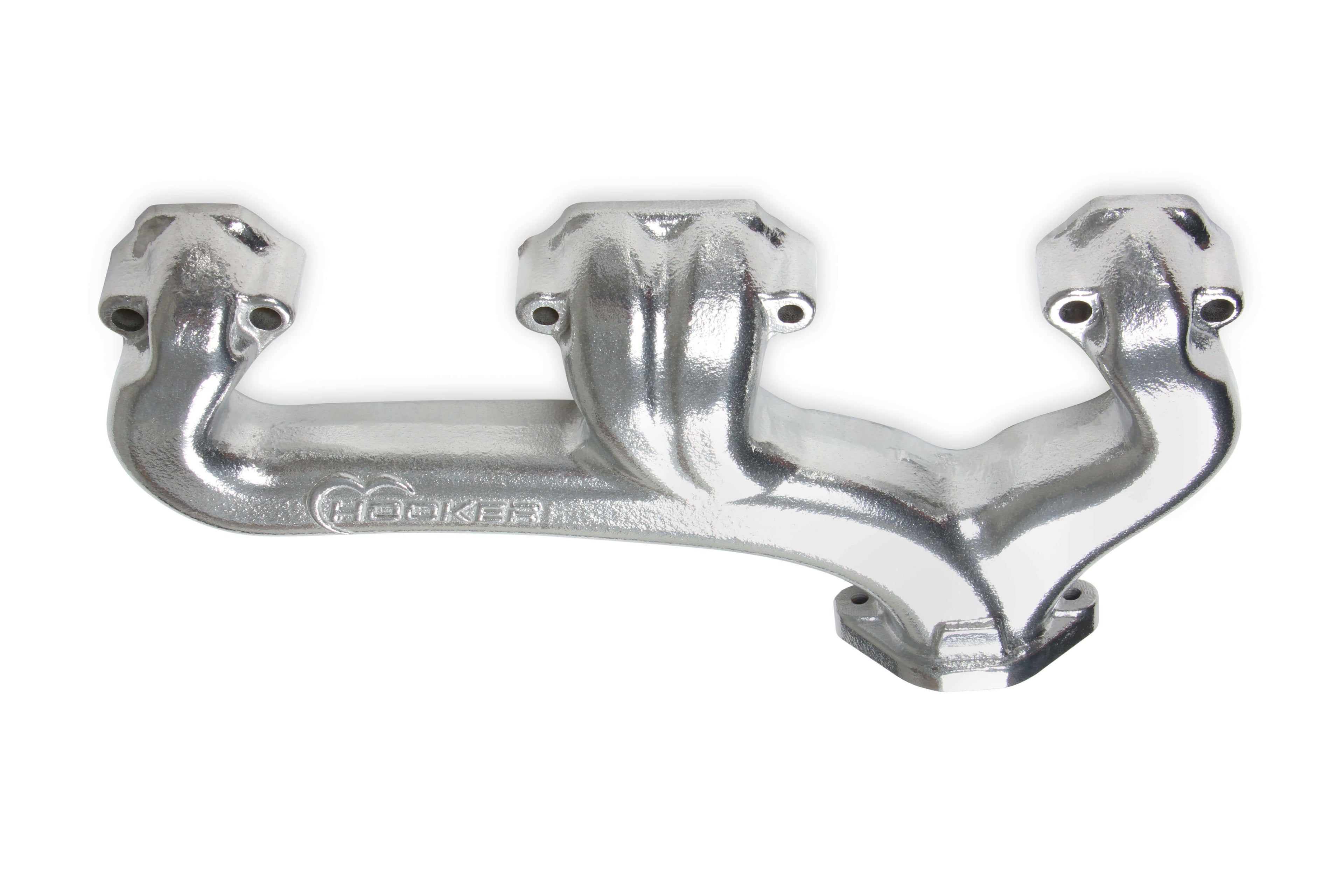 Cast Iron Exhaust Manifolds 2-1/2" Outlet Silver Ceramic Coated W1773