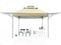 10x17 Instant Pop Up Canopy with Ventilation and Adjustable Dual Half Awnings O47967