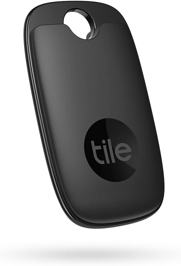 Tile Pro 2-Pack Black White Bluetooth Tracker Keys Finder Item Locator 400 ft Range Water-Resistant O3333