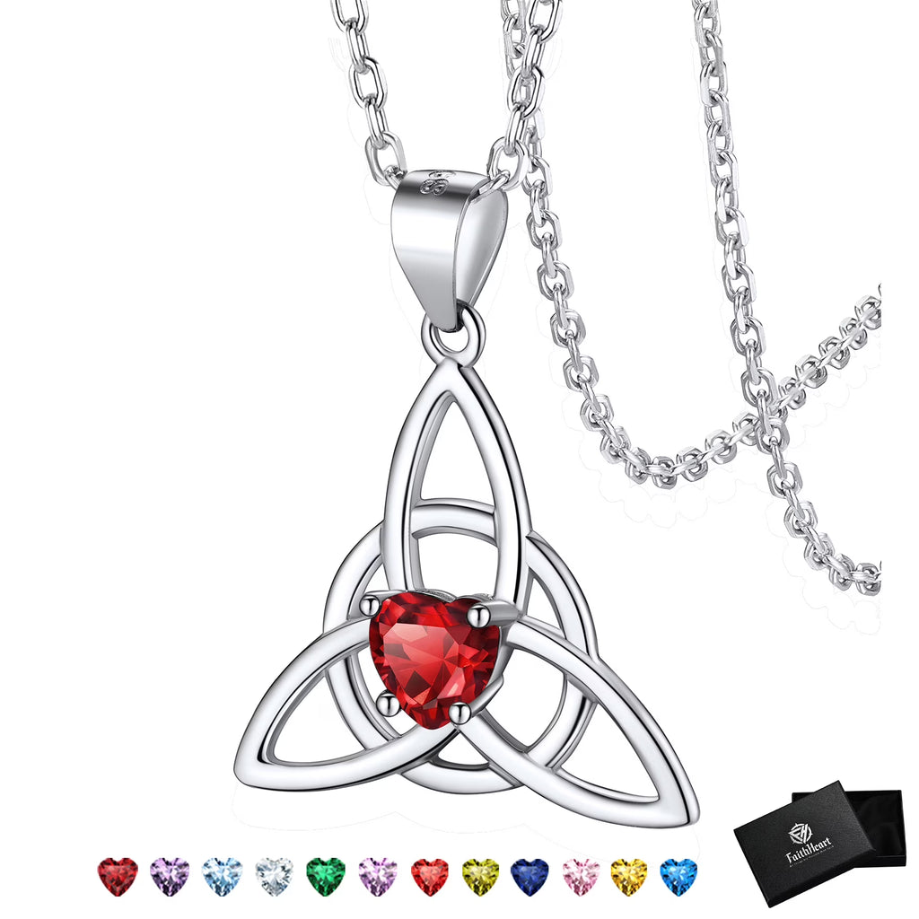 Celtic Knot Heart Necklace 925 Sterling Silver C517