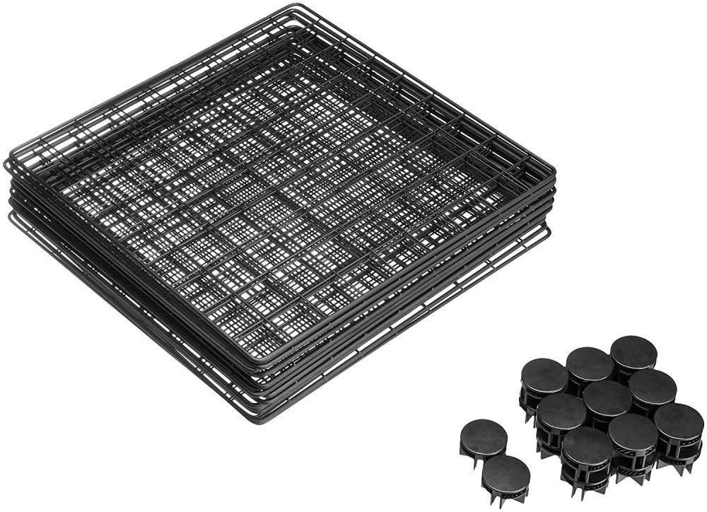 Black 4 Cube Wire Storage Shelves D132081