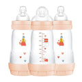 Peach 9 oz 3-Count Baby Bottles with Silicone Nipple H800092