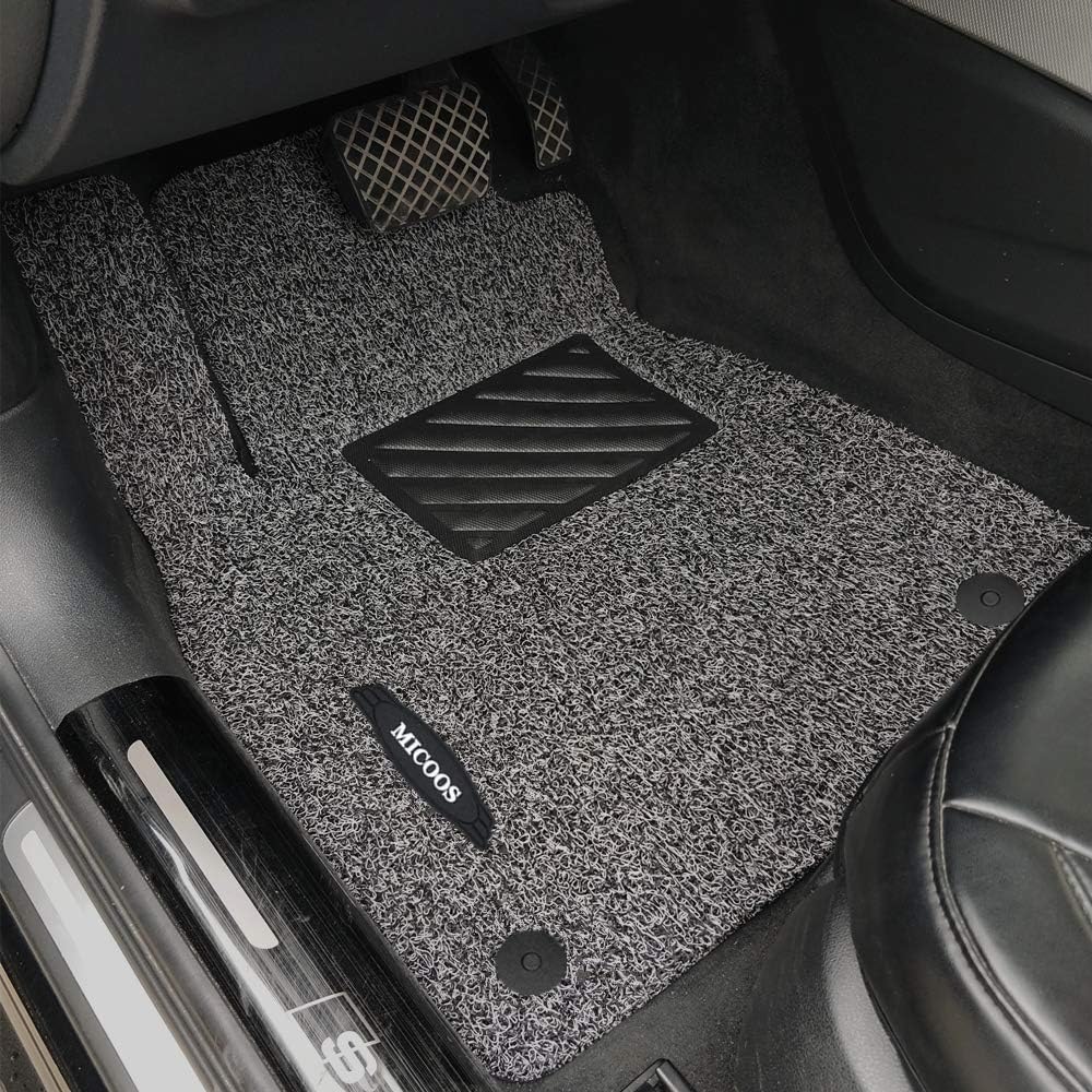 Black All Weather Heavy Duty Waterproof Car Floor Mat Set V117