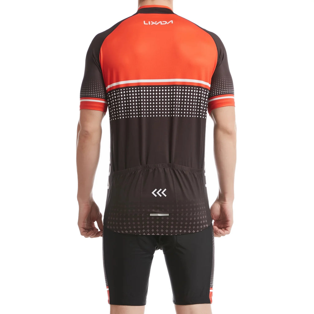 Cycling Suit with Padded Mtb Quick-Sleeve Shirt Set D773628
