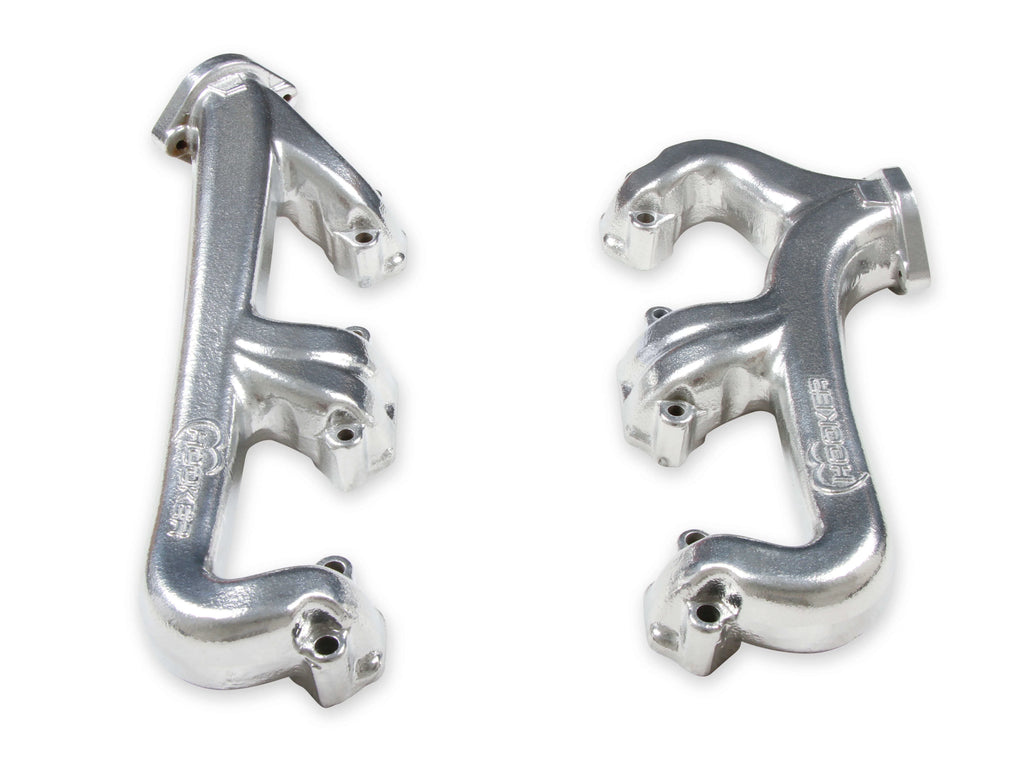 Cast Iron Exhaust Manifolds 2-1/2" Outlet Silver Ceramic Coated W1773