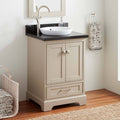Taupe Wood Vanity Cabinet U781865