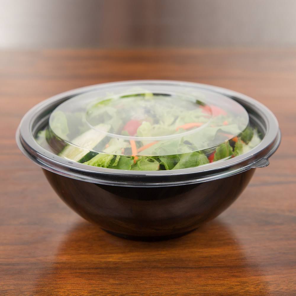 Clear Flat Round Lid - 300/Case W43747