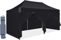 Blue Pop Up Canopy Tent with Removable Sides Walls (10x15) S456535