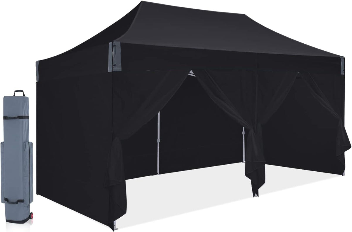 Blue Pop Up Canopy Tent with Removable Sides Walls (10x15) S456535