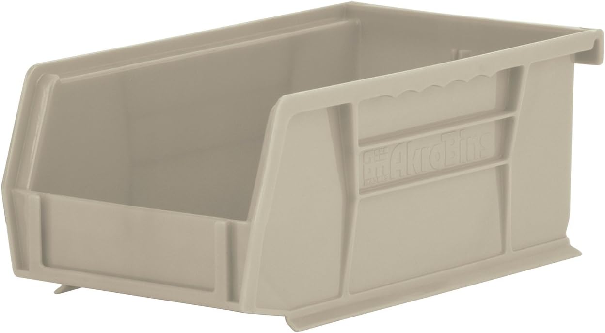 Plastic Storage Bin Hanging Stacking Containers, Black, 24-Pack E329891