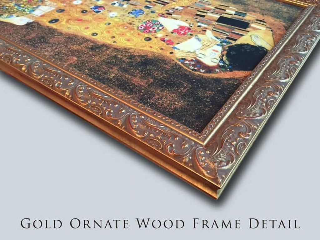 30x28 Large Gold Ornate Wood Framed Canvas Art H247