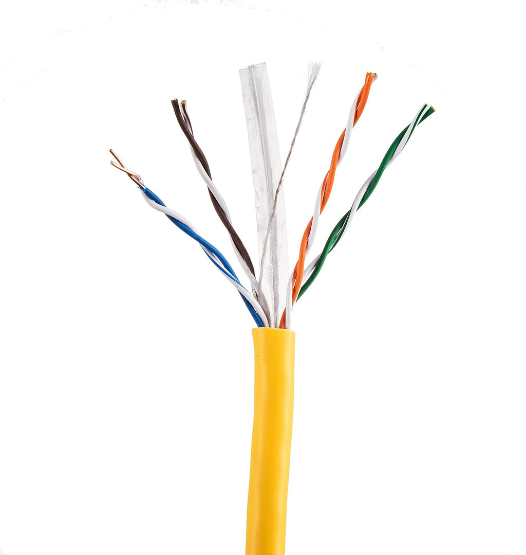 1000ft CAT6 Solid Ethernet Cable UTP 23AWG Bulk (Orange) N3489