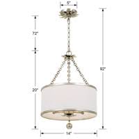 Antique Silver 3 Light Ceiling Mount L18862