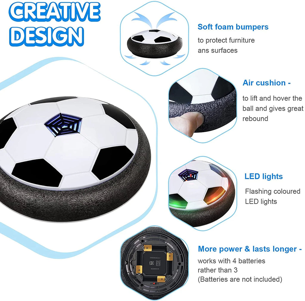 Hover Soccer Ball Toys with LED Light and Soft Foam Bumpers F922073