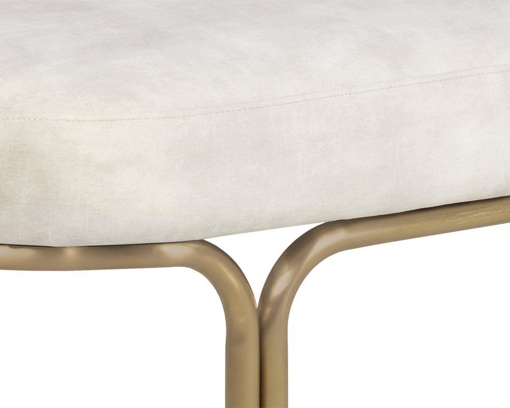 Cream Fabric Bench R2271