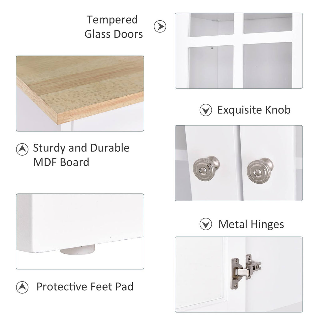 White Kitchen Pantry Cabinet Z98451