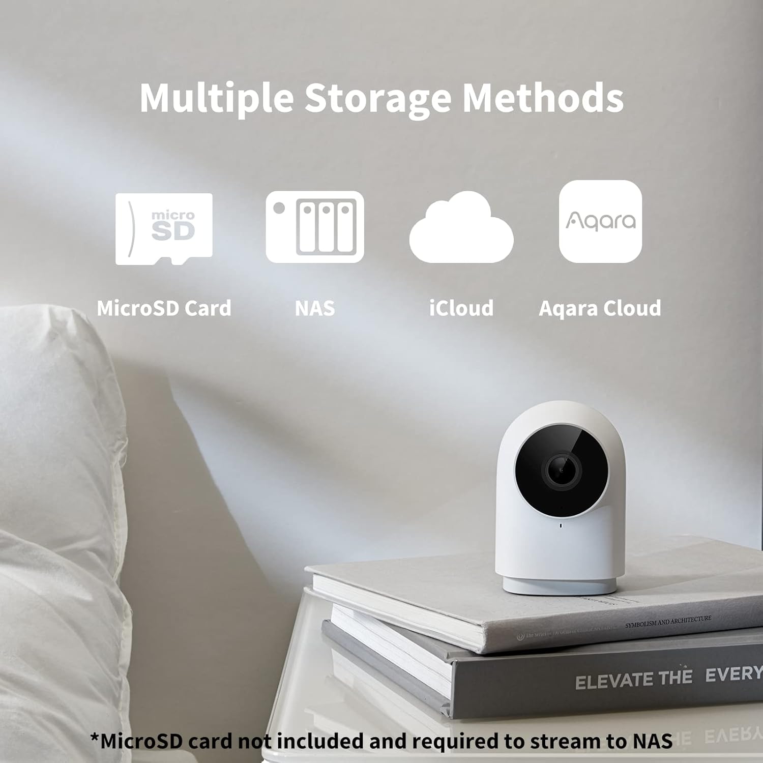 1080p HD Indoor Security Camera Hub with Night Vision, Two-Way Audio, Zigbee Hub, Pack of 2 P38872