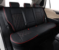 Custom Fit Full Set Car Seat Covers Leatherette Black D4636