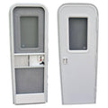 White Radius Entrance Door T559