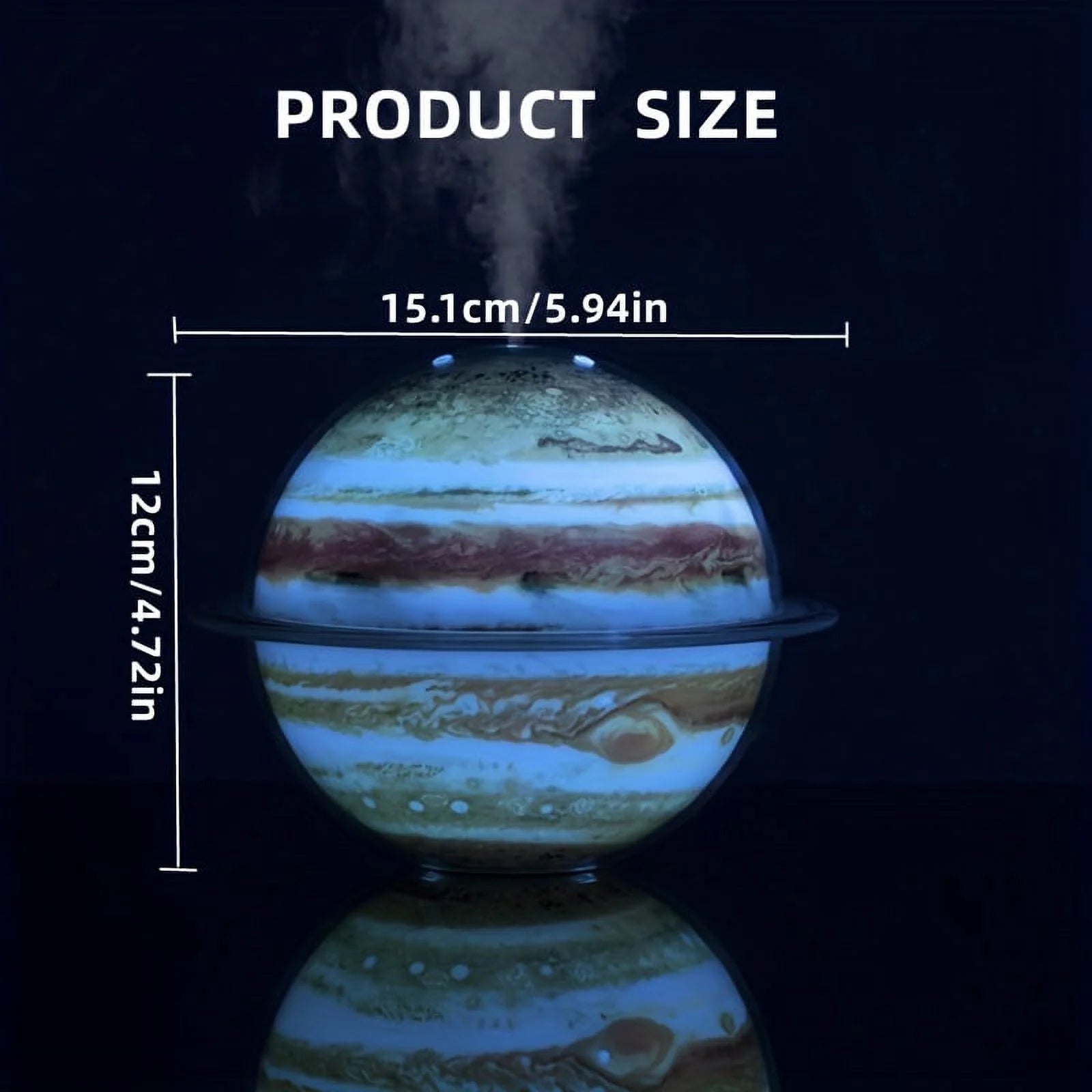 Galaxy Humidifier With Colorful Lights USB Humidifier Large Spray Night Light Q19443