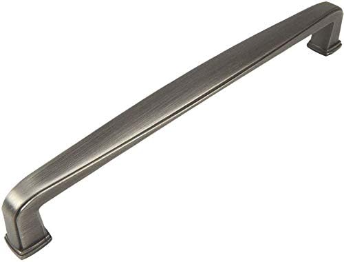 Antique Silver Modern Cabinet Hardware Handle Pull 7-1/2 Inch Hole Centers D3980