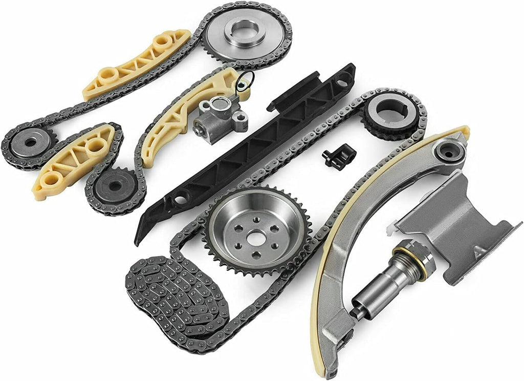 Timing Chain Kit with Tensioner Guide Rail Crank Sprocket I36173