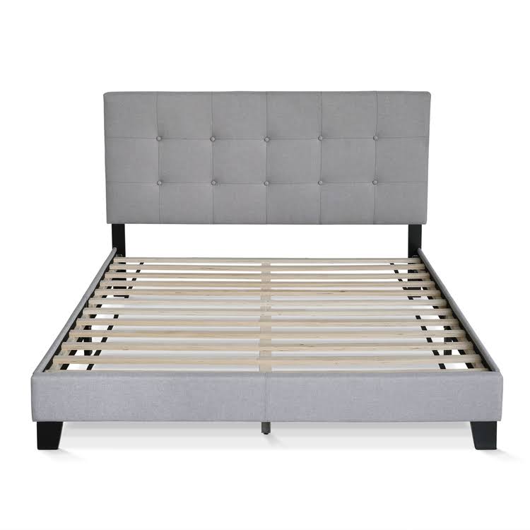 Glacier Queen Button Tufted Bed Frame Q161385