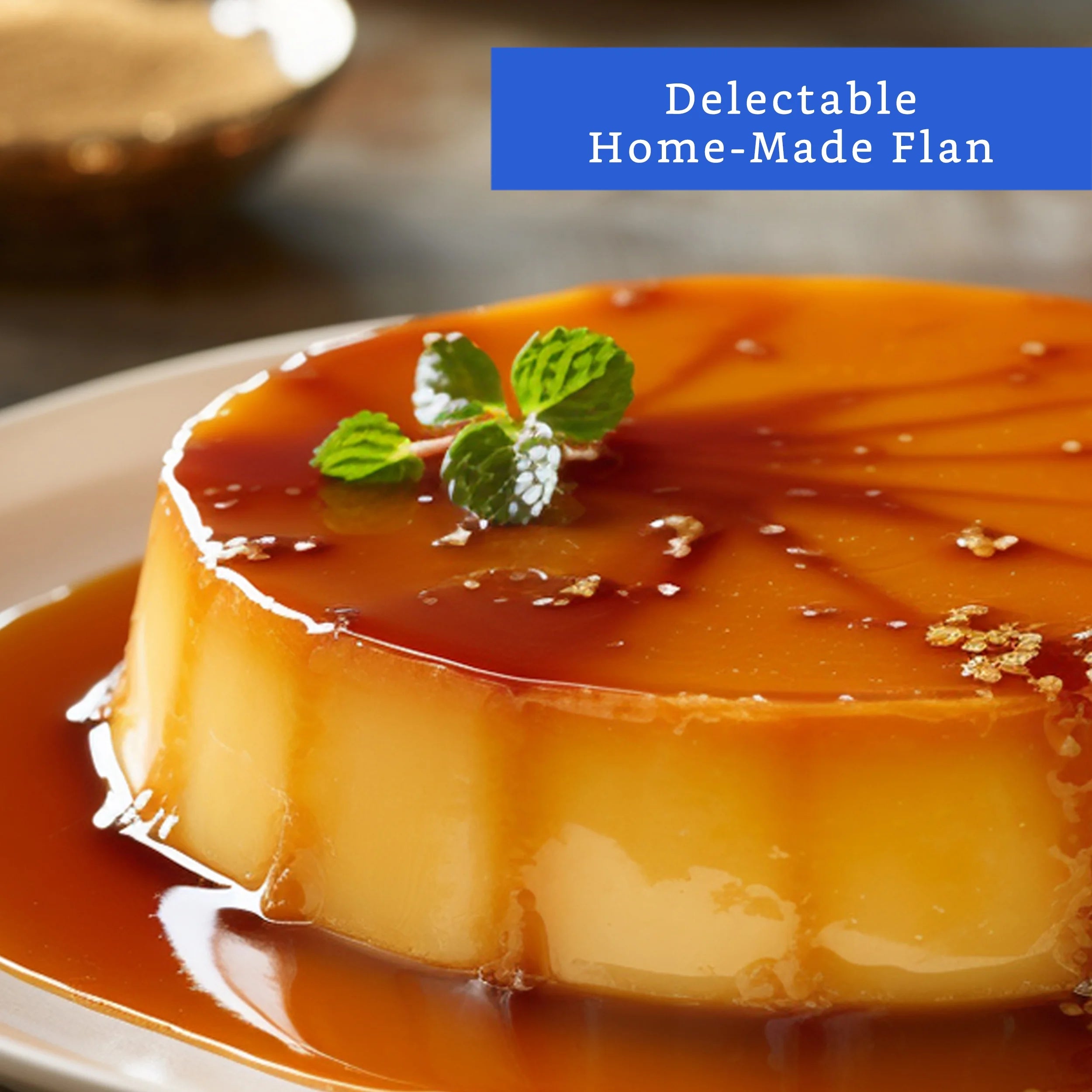 Oversized XL Flan Mold with Lid Flan Maker L8785