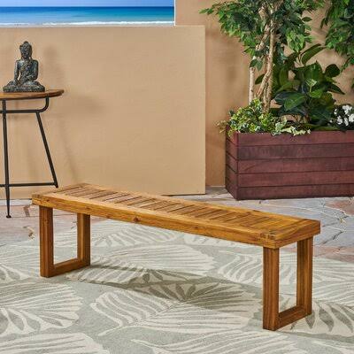Sandblast Natural Wooden Picnic Bench D4202