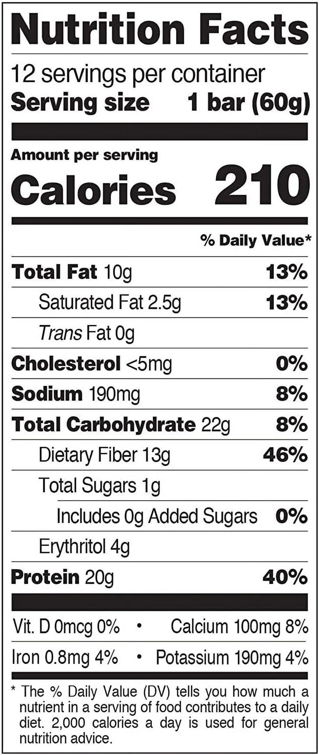 Chocolate Peanut Butter Protein Bar 2.12 oz 12 Bars V4501