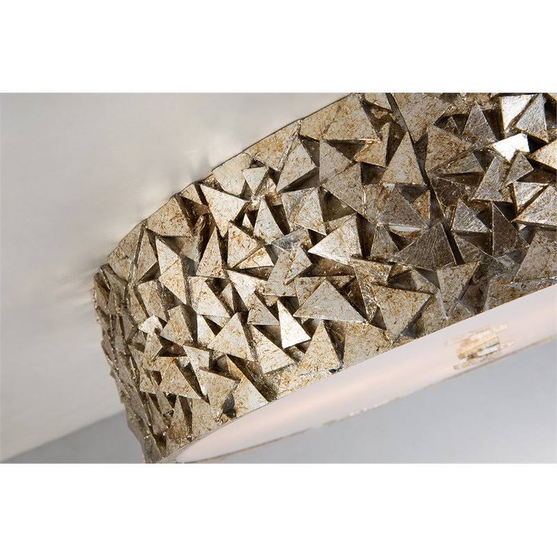 Mosaic 3-Light Flushmount in Silver N738