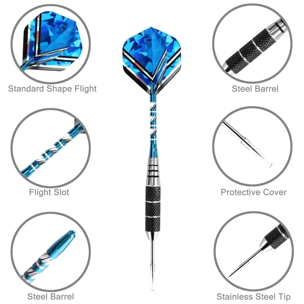 6 Pack Steel Tip Darts L54841