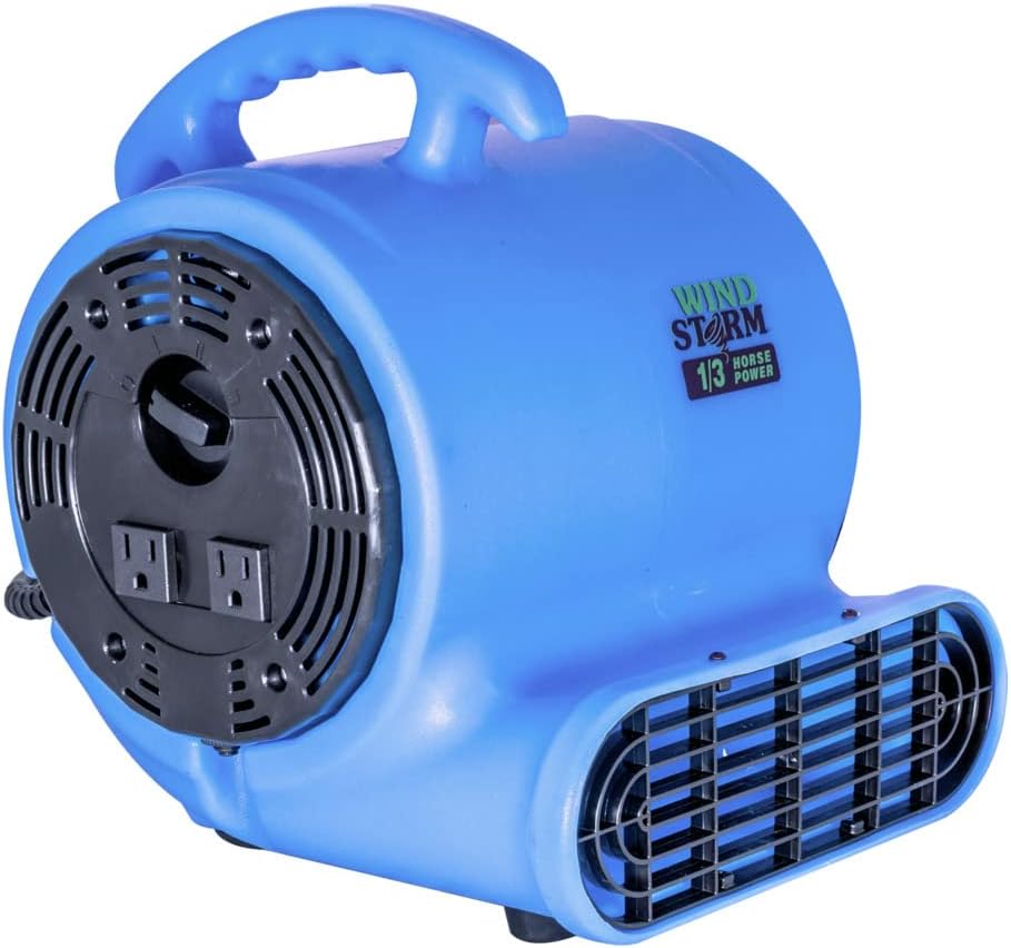 Blue 3 1/3 HP Air Mover Carpet Dryer D862858