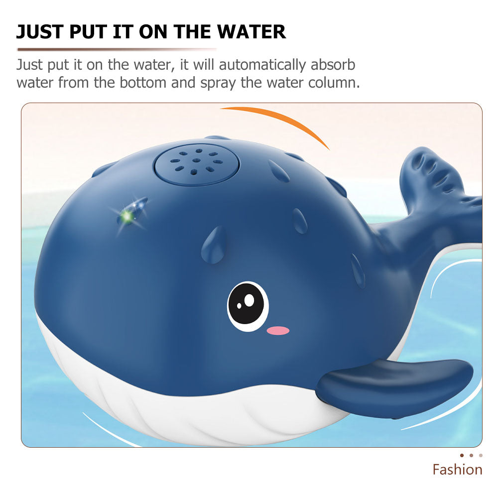 4 PCS Baby Bath Tub Shower Toys Spray Water Whale Toddler Z7274