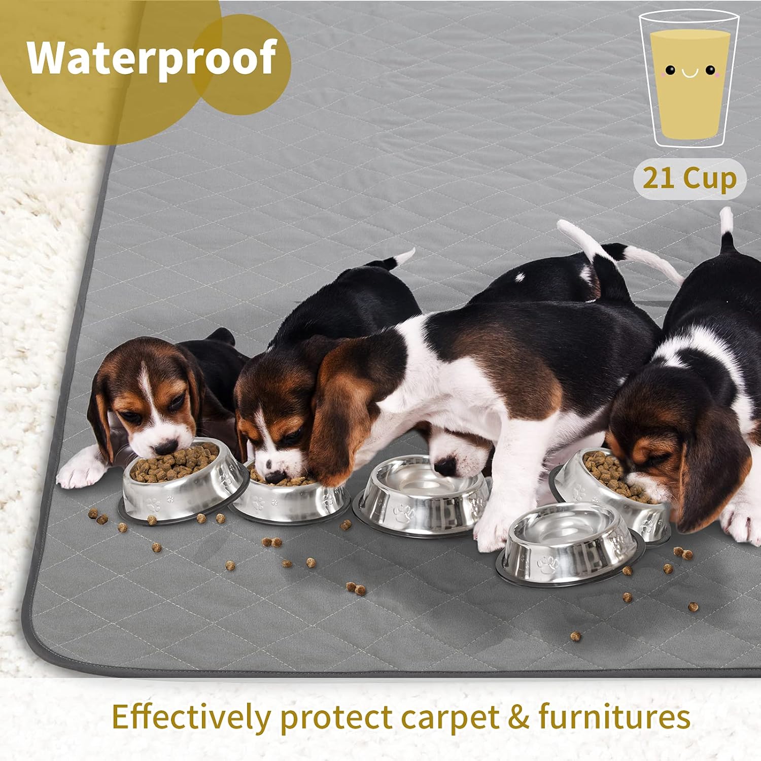 Washable Waterproof Puppy Dog Pee Pad, 72 X72 Extra Large T247