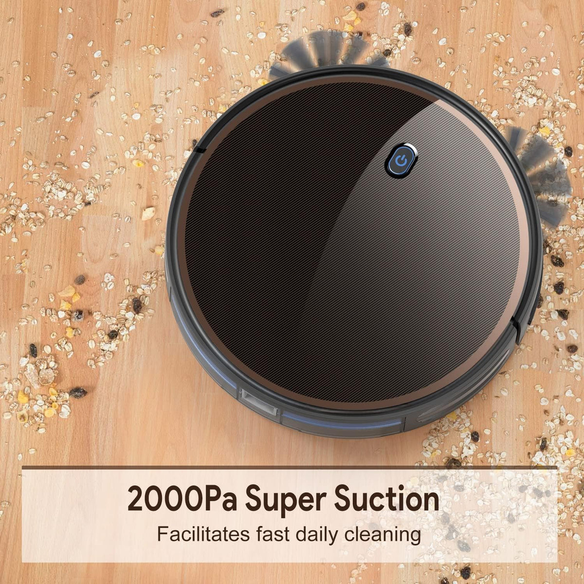 Robot Vacuum Cleaner with 2000Pa and 2600mAh Lithium-ion Battery M395633