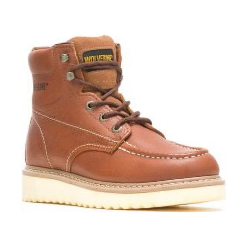 Tan 6" Moc-Toe Steel-Toe Work Boot B570562